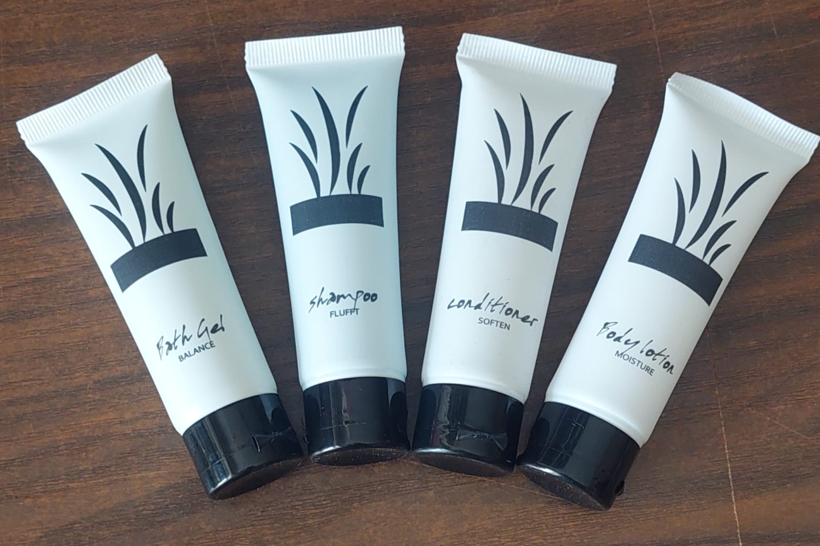White tube amenity collection