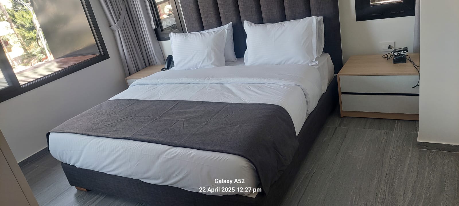 Hotel bed linen setup